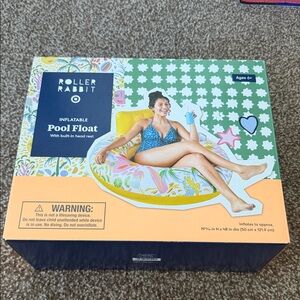 Roller Rabbit X TARGET Yellow Floral Inflatable Pool Float